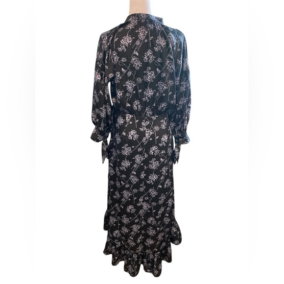 Cinq à Sept Women's Halette Dress Floral Black and White Midi Dress, Size 2 - Picture 14 of 16